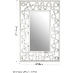 Interiors by Premier Puzzle Wall Mirror with Scrolled Frame - thumbnail 6