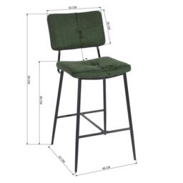 Urban Meuble Modern Metal Frame Bar Stool - thumbnail 8