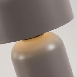 Lighting Collection Rechargble Usb Matt Grey Led Lamp - thumbnail 4