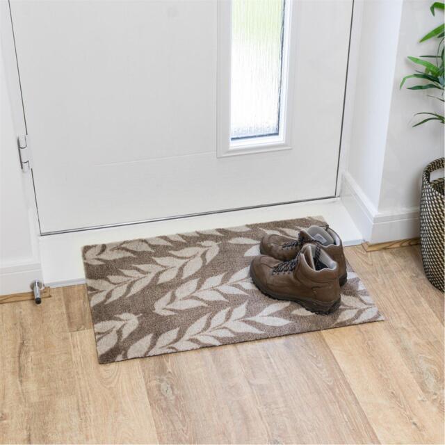 JVL Mega Mat Entrance Doormat Leaves 50x75cm - image 1