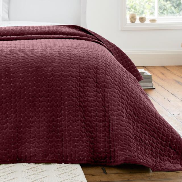 Bianca Attica Velvet Embroidered Bedspread - image 1