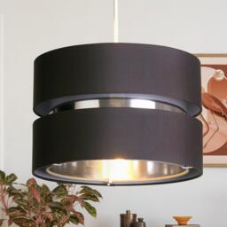Lighting Collection Brea Grey Ceiling Shade - thumbnail 1
