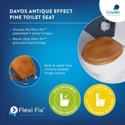 Croydex Davos Flexi-Fix Toilet Seat - thumbnail 3