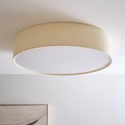 K Living Crete 45cm 3 Light Cream Velvet Drum Shade