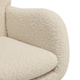 Kabinet UK Wool Rocking Chair with Removable Cushion Beige - thumbnail 8