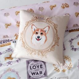 Catherine Lansfield Bridgerton by CL Mr Newton Corgi Soft Cushion - thumbnail 2