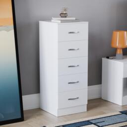 Lassic Vida Designs Riano 5 Drawer Narrow Chest