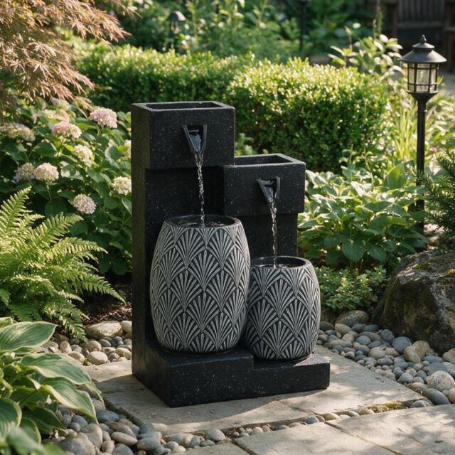 Streetwize Vase Solar Water Feature With Battery Back-up - image 1