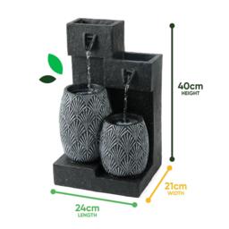Streetwize Vase Solar Water Feature With Battery Back-up - thumbnail 3