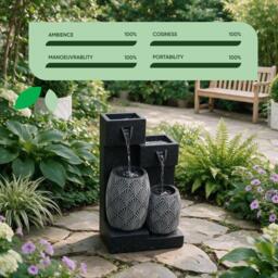 Streetwize Vase Solar Water Feature With Battery Back-up - thumbnail 7