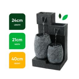 Streetwize Vase Solar Water Feature With Battery Back-up - thumbnail 3