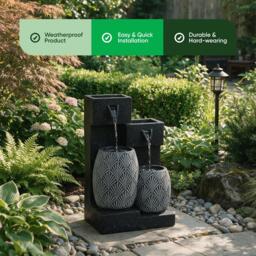 Streetwize Vase Solar Water Feature With Battery Back-up - thumbnail 4