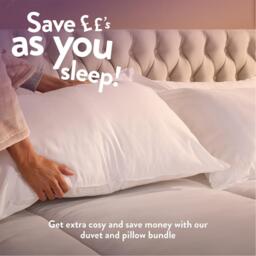 Slumberdown Cosy Nights 15 Tog All Seasons Duvet + 2 Pillows - thumbnail 9