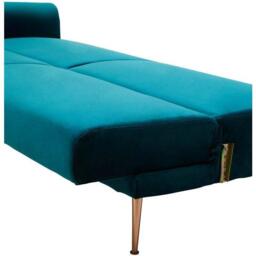 Interiors by Premier Hatton Green Velvet Sofa Bed - thumbnail 2
