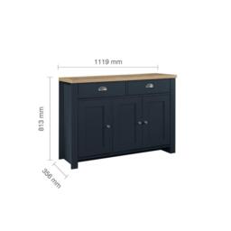 Birlea Highgate 3 Door 2 Drawer Sideboard - thumbnail 9