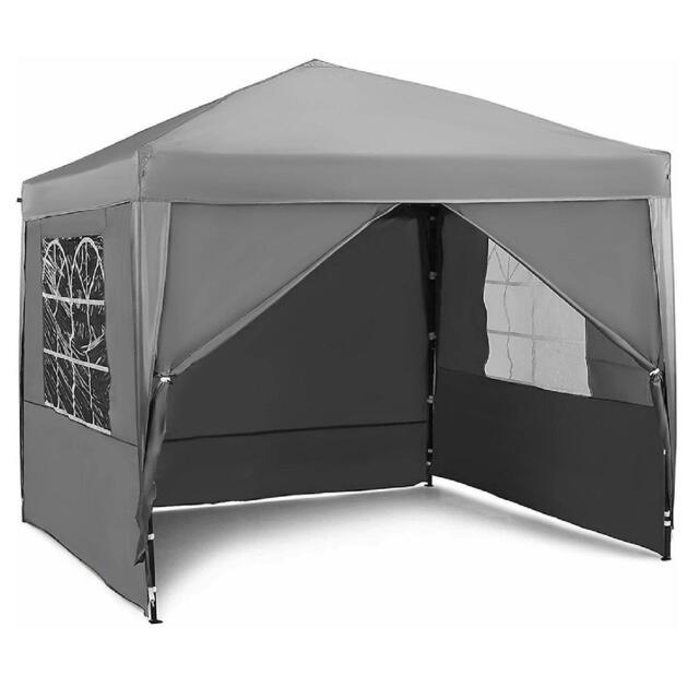 VonHaus VonHaus 2.5M X 2.5M Grey Pop Up Gazebo Set - image 1