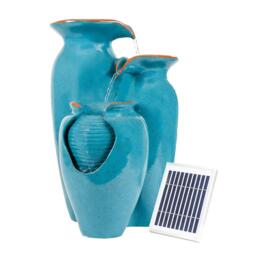 Streetwize Solar Water Feature - Azure Grecian Pots - thumbnail 2