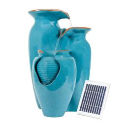 Streetwize Solar Water Feature - Azure Grecian Pots - thumbnail 2