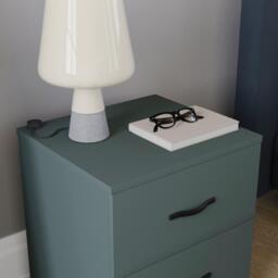 Lassic Vida Designs Riano 2 Drawer Bedside Chest - thumbnail 4