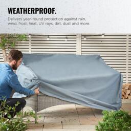 VonHaus Garden Bench Cover (H) 96cm x (W) 91cm x (L) 173cm - thumbnail 3