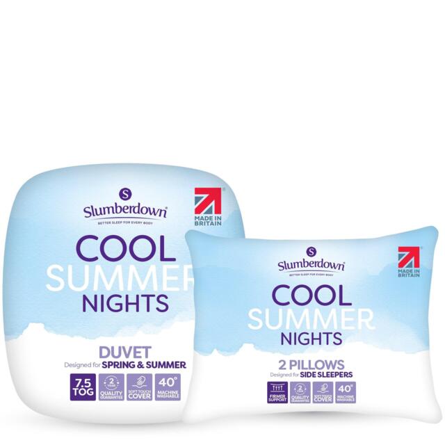 Slumberdown Cool Summer Nights 7.5 Duvet + 2 Pillows - image 1