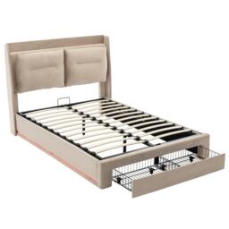 Urban Meuble Upholstered Bed Frame with Storage Drawers - thumbnail 2