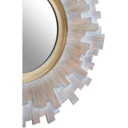 Interiors by Premier Sunburst Multilevel Wooden Wall Mirror - thumbnail 4
