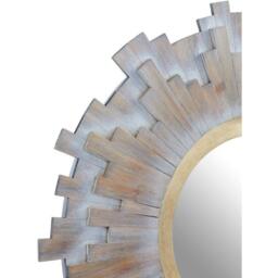 Interiors by Premier Sunburst Multilevel Wooden Wall Mirror - thumbnail 5