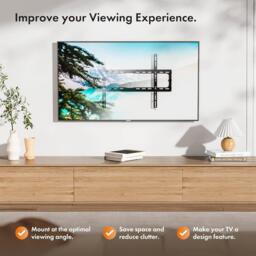 VonHaus VonHaus - 37-80 Flat-to-wall TV bracket - thumbnail 6