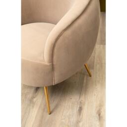 Fifty Five South Manhattan Mink Velvet Armchair - thumbnail 5