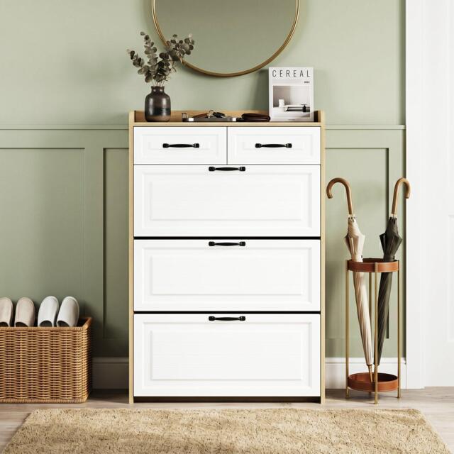 Urban Meuble Narrow Shoe Storage Cabinet with Drawers - image 1