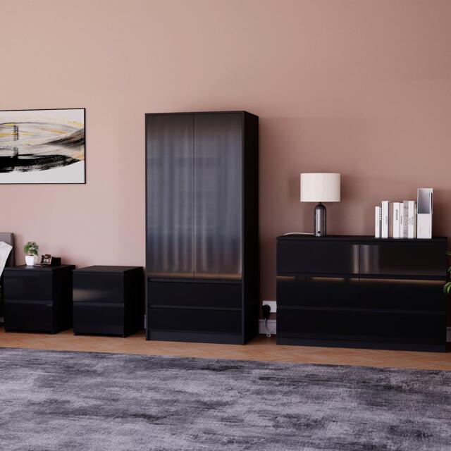 Lassic Vida Designs Glinton Gloss 4 Piece Bedroom Set 4 - image 1