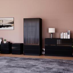 Lassic Vida Designs Glinton Gloss 4 Piece Bedroom Set 4 - thumbnail 1