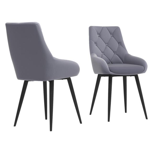Kabinet UK 2 Set Velvet Button Upholstered Dining Chair - image 1