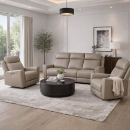 Aspire Elmhurst 3 + 1 + 1 Power Recliner Sofa Set - thumbnail 1