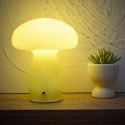 K Living Cory Lemon Glass Mushroom Shape Recharge LED Lamp - thumbnail 2