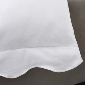 Scalloped White Bed Linen Set (King Set) - thumbnail 3