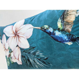 Hummingbird Blue Boudoir Cushion - thumbnail 3