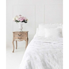 Peachskin Quilted Bedspread in Oyster White - thumbnail 2