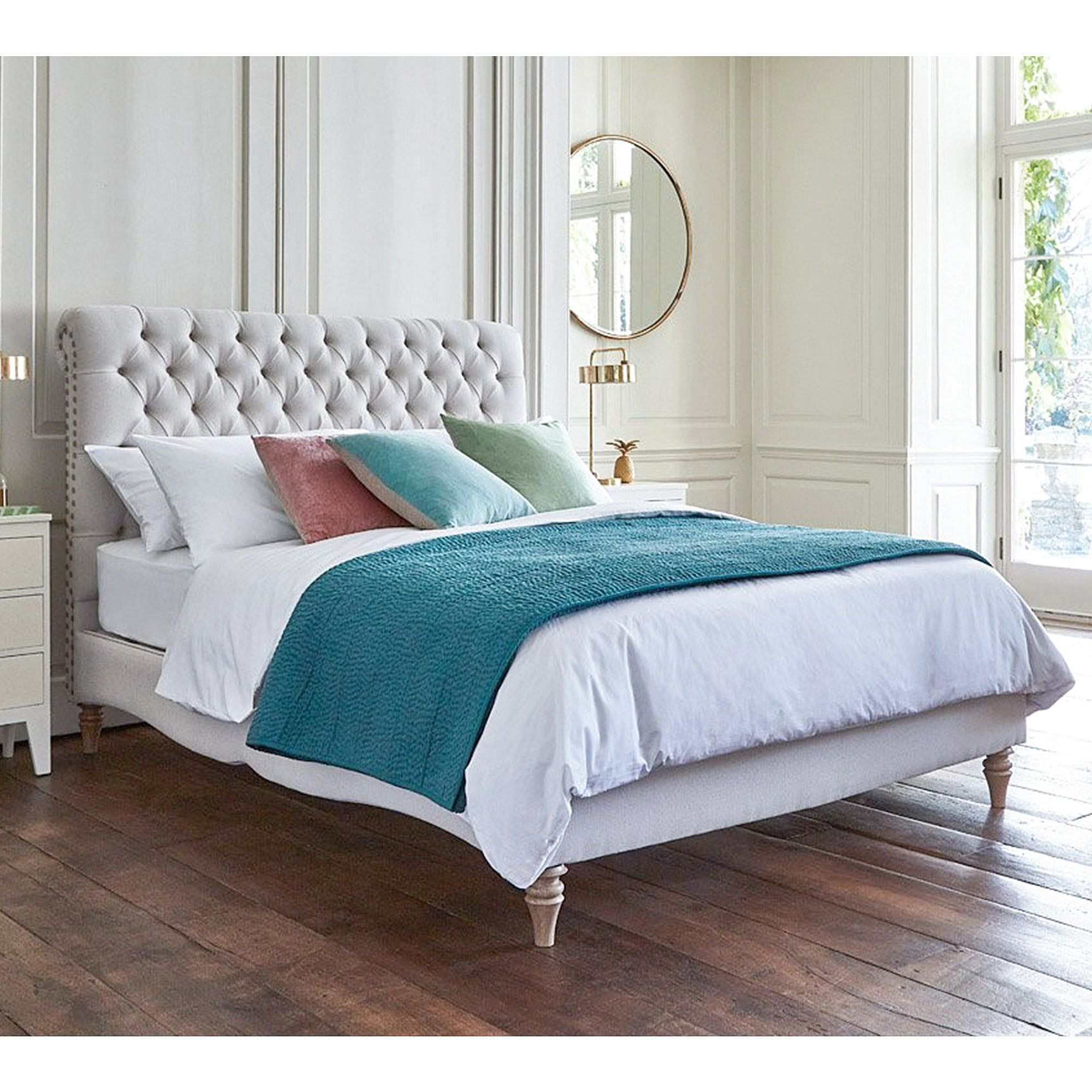 A Million Dreams Linen Upholstered Bed (Double) - image 1