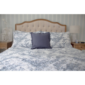 Country Toile Blue Bedspread - thumbnail 3