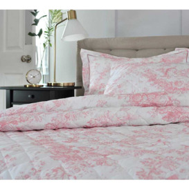 Country Toile Pink Bedspread - thumbnail 2