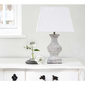 Distressed French Bedside Lamp - thumbnail 1