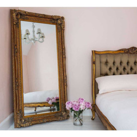 Double-Framed Marquise Gold Mirror