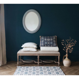 Frenchie Blue Grey Wall Mirror - thumbnail 3
