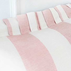 Mulberry Silk Soft Pink Striped Ruffle Boudoir Cushion - thumbnail 3