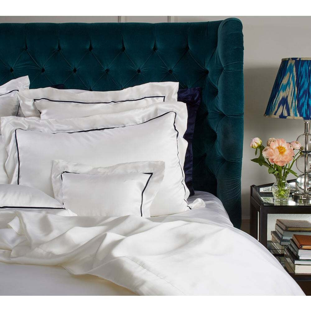 St Tropez Mulberry Silk Bed Linen by Gingerlily (Single Oxford Superking Pillowcase) - image 1