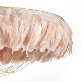 Glorious Gloria Pink Feather Pendant (Large) - thumbnail 2