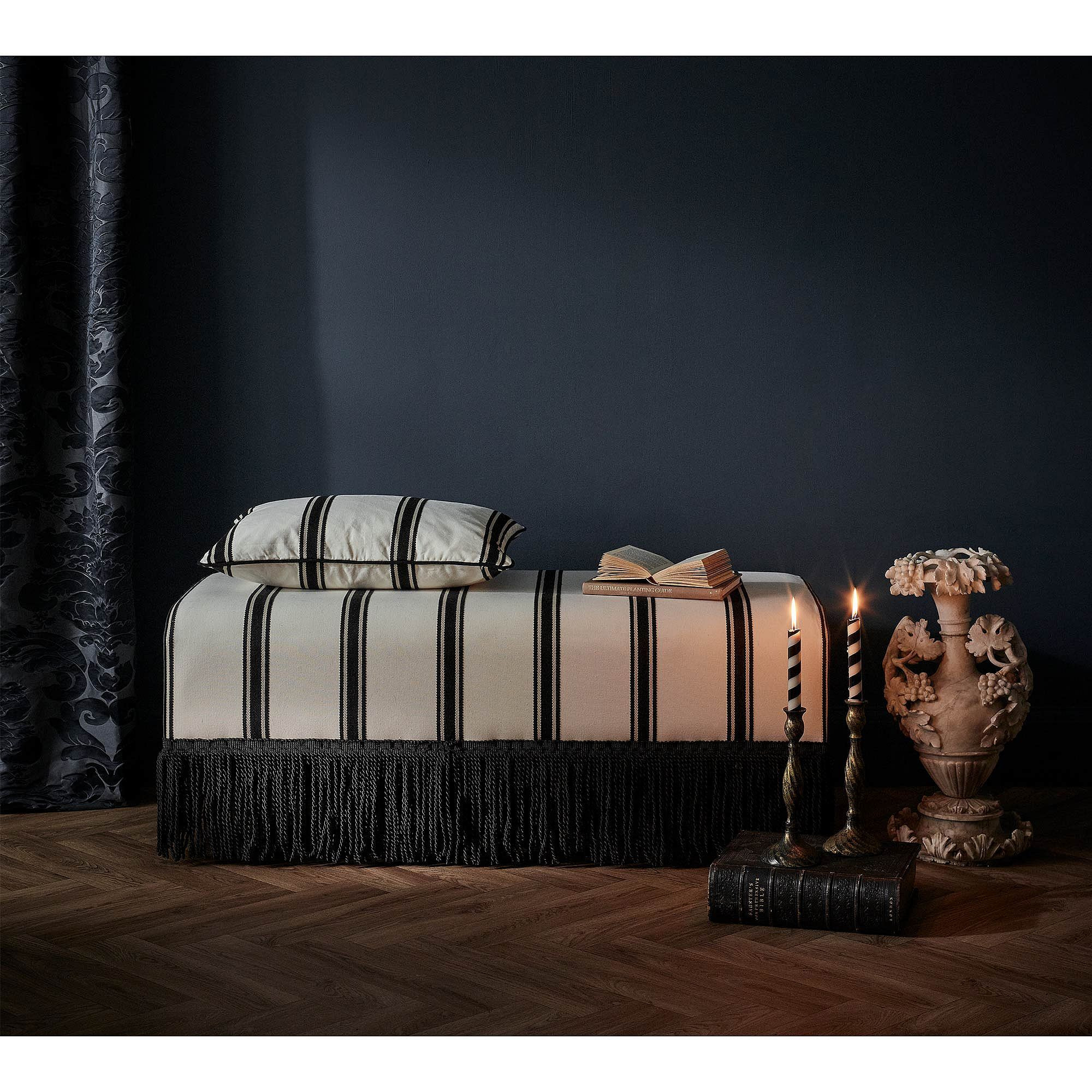 The Granville Stripe Upholstered Bench - image 1