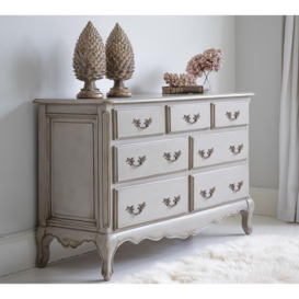 Normandy 7-Drawer Shabby Chic Chest of Drawers - thumbnail 2